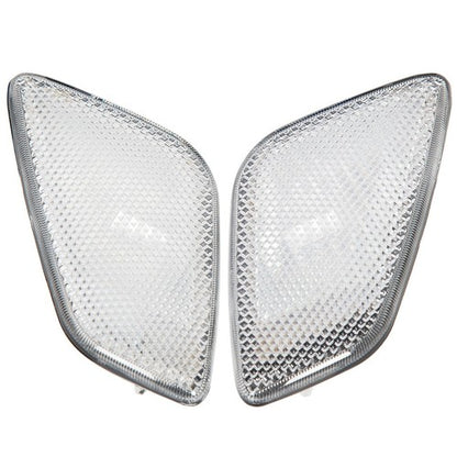 Solid Spare Clear Plastic Bumper Signal Fender Side Marker Lights For Jeep Wrangler TJ 97-06
