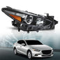 Solid Spare Black Halogen Projector Headlight Fit For 2017-2018 Mazda 3 Right Passenger Side
