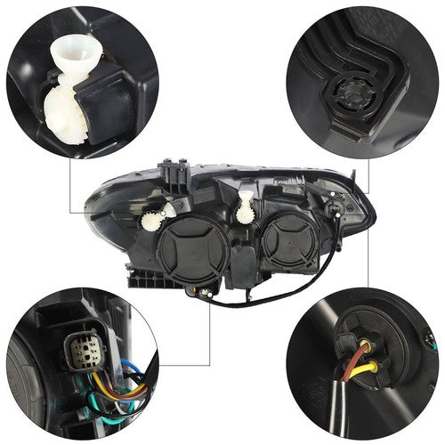 Solid Spare Headlights Fit For Chevrolet Cruze Sedan 2016-2019 Pair Set L+R Waterproof