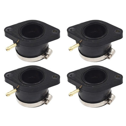Solid Spare 4 Pcs Carburetor Intake Manifold Boot Joint Carb Holder For1982 83 Yamaha XJ650
