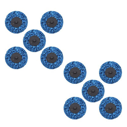 Solid Spare 3" Blue Quick Change Easy Strip & Clean Discs For Paint Rust 10 Pack