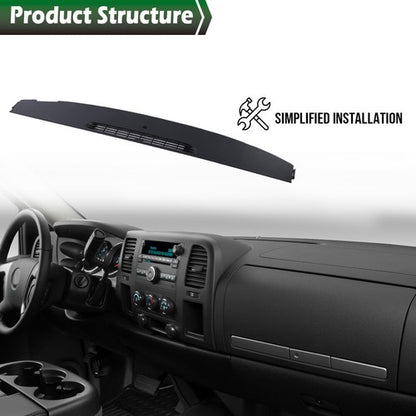 Solid Spare Fit For 07-13 Escalade Silverado Sierra Dash Panel Defrost Vent Cover Grille