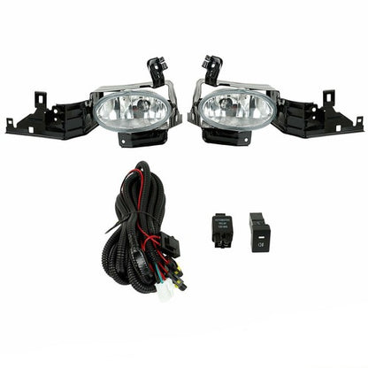 For 2011-2012 Honda Accord Sedan Clear Fog Lights Bumper Driving Lamps+Switch