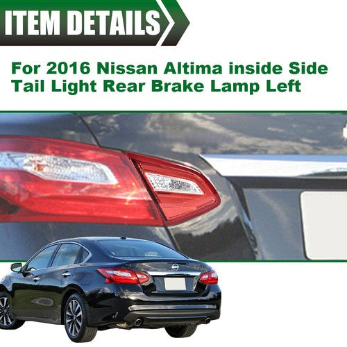 Solid Spare Fit For 2016-2018 Nissan Altima Rear Left Right Inner Tail Light Brake Lamp