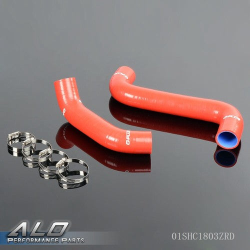 Solid Spare Fit For Subaru Impreza GDA GDB STI EJ20 S204 S205 Red Silicone Radiator Hose Kit