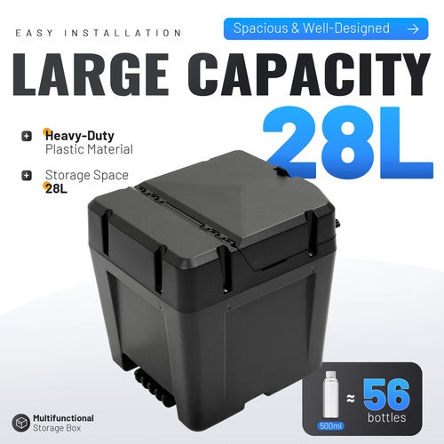 Solid Spare Under Seat Storage Box Double-decker For 2018-23 Polaris Ranger XP 1000 #2882910