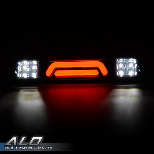 Solid Spare Fit For 1999-16 Ford F250 F350 Super Duty LED Third 3rd Brake Cargo Light Black