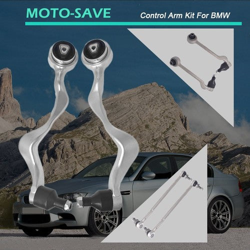 Solid Spare Front Control Arm Ball Joint Sway Bar Link Tie Rods Suspension Kit For BMW E90