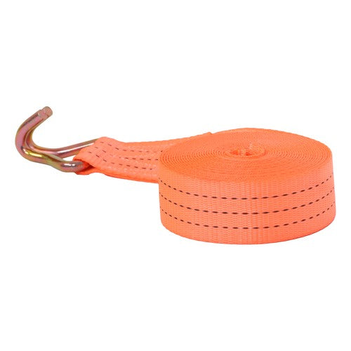 Solid Spare 10 Pack 1.5" x 20' 4000lbs Ratchet Straps W/ J Hook Heavy Duty Orange Tie Downs