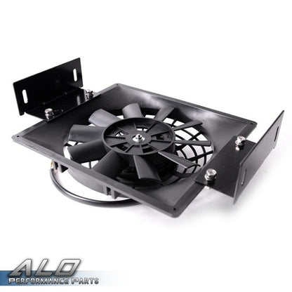 Solid Spare New Universal 12V 7" Pull Push Electric Engine Slim Oil Cooling Fan 2pcs