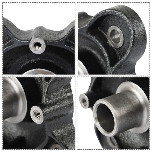 Solid Spare Rear Wheel Hub Machined Black for Polaris Ranger 570 900 1000 Diesel 5142964-067