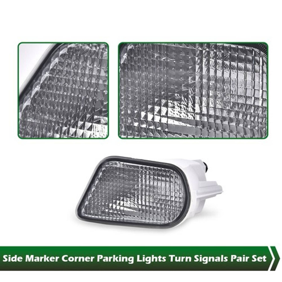 Solid Spare Fit For 98-02 Pontiac Firebird Trans Am Front Corner Turn Signal Lights Housings
