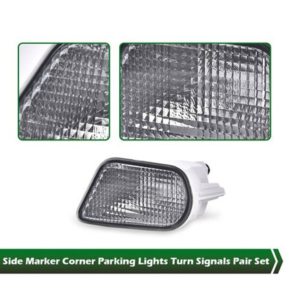Solid Spare Fit For 98-02 Pontiac Firebird Trans Am Front Corner Turn Signal Lights Housings