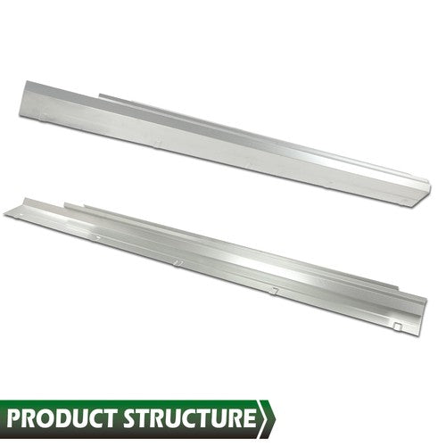 Solid Spare Rocker Panels Fit For 2014-2018 Chevrolet Silverado Extended Cab 4 Door PAIR