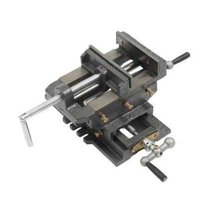 Solid Spare For Duty Sliding Drill Shop Grip Tools 5" Cross Press Vise Slide Vice Iron Heavy
