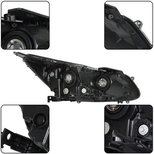 Solid Spare W/LED DRL RH+LH For Honda Accord EX/EX-L/Sport Sedan 2016-17 Headlights Assembly