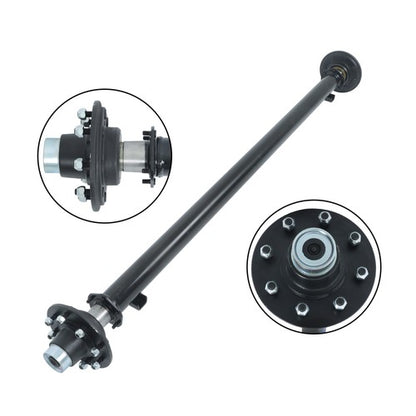 Solid Spare 7000 lbs 7K TK Trailer Axle Idler 8 lug Boat Trailer Cargo Dump RV Utility Axle