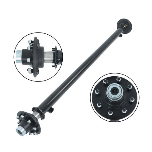 Solid Spare 7000 lbs 7K TK Trailer Axle Idler 8 lug Boat Trailer Cargo Dump RV Utility Axle