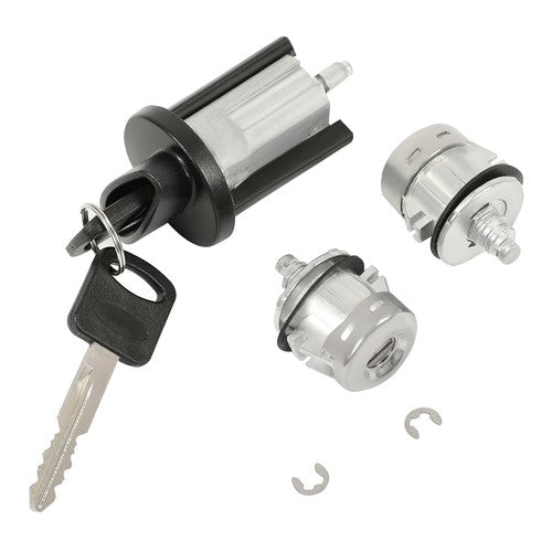 Solid Spare For Ford F250 F350 E150 Ignition Switch Lock Cylinder+Door Lock Cylinder 2 Keys
