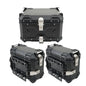 Solid Spare New Motorcycle 36L Side Case Hard Saddlebag + 55L Top Case Tail Box Luggage