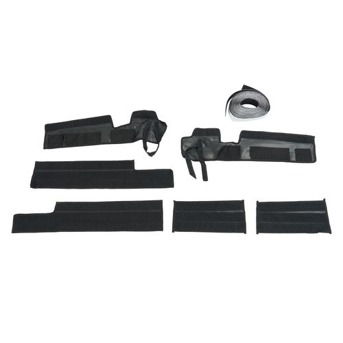 Solid Spare Soft Doors Cab Enclosure For Kawasaki Mule PRO FXT DXT 15-24 Roof & Rear Window