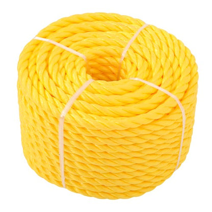 Solid Spare 1/2in x 100 Feet 3 Stranded Orange Yellow Polypropylene Braided Rope