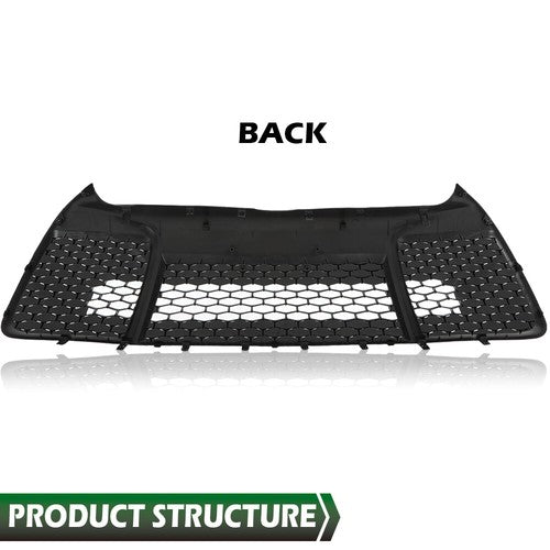 Solid Spare Fit For 2015-2017 Toyota Camry SE XSE Sport Front Bumper Lower Grille Black