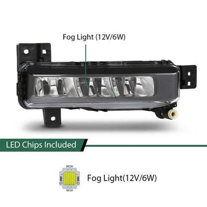 Solid Spare Fit For 2020-2023 BMW 228i 330e 330i Halogen Fog Light Driving Lamp Right Side