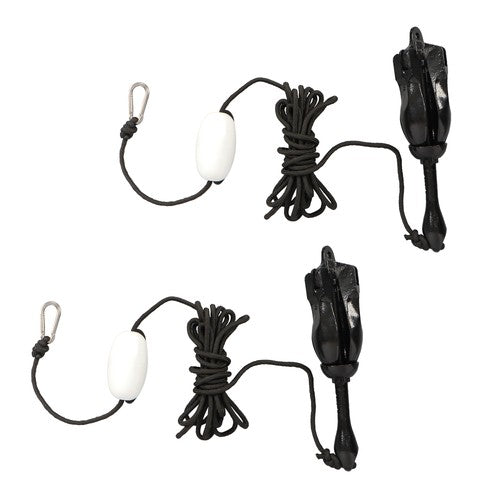 Solid Spare 2-Pack Folding Anchor Set 3.2kg Black For Grapnel Boat Marine Kayak