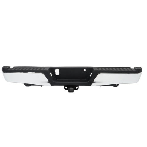 Solid Spare For Ford F-150 2015 2016-2020 Chrome Steel Rear Step Bumper Assembly w/ Max Tow