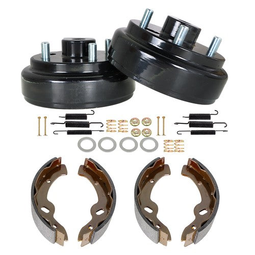 Solid Spare New Rear Brake hub Drums Brake Shoe Spring Kit US For EZGO TXT Golf Carts 1996+