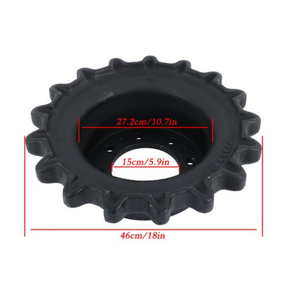 Solid Spare Drive Sprocket - 8 Hole Dual Speed 7196807 For Bobcat T630 T740 T750 T770 T870