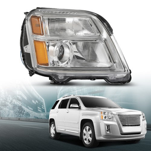 Solid Spare Fit For 2010-2015 GMC Terrain SL/SLT/SLE Halogen Headlight Assembly RH