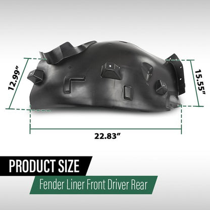 Solid Spare Fender Liner For 12-15 Mercedes ML350 16-18 GLE350 17-19 GLE43 AMG Front Left
