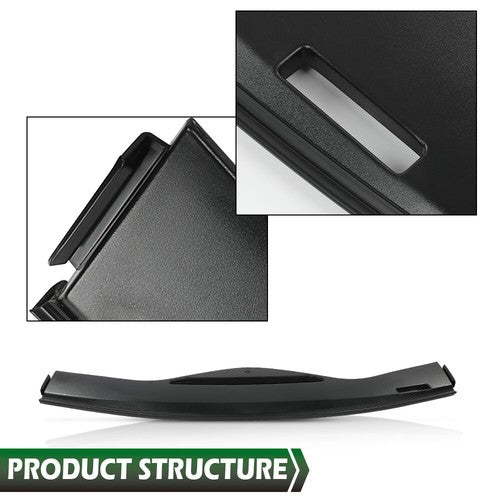 Solid Spare Upper Dash Trim Defroster Vent Panel Bezel Fit For 2005-2010 Pontiac G6 Black