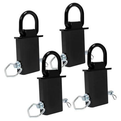 Solid Spare Stake Pocket D Rings 4Pcs 12,000lbs Heavy Duty Removable For Utility Trailers