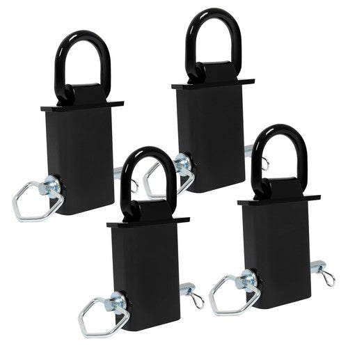 Solid Spare Stake Pocket D Rings 4Pcs 12,000lbs Heavy Duty Removable For Utility Trailers