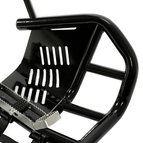 Solid Spare Nerf Bars For Kawasaki KFX 700 Pro Peg Heel Guards Steel Side Step Bar BLK Nets