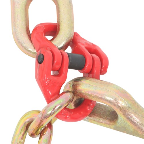 Solid Spare 5/16in*2ft G80 Chain Double Limb Hook Chain Fracture Strength 9260lbs T J Hook