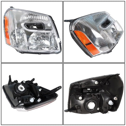 Solid Spare Headlight Fit For Chevy Equinox 2005-2009 Headlamps Passenger Side Clear Housing