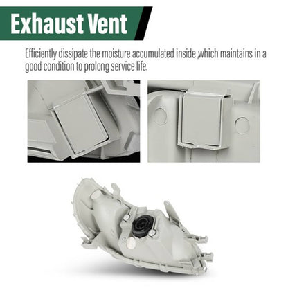 Solid Spare Headlights Assembly Set Fit For 2000 2001 2002 Toyota Echo Left and Right Side