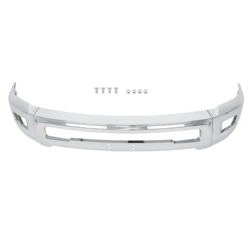 Solid Spare For Dodge RAM 2500 3500 2010-2018 Split-type Front Bumper W/o Sensor Hole Chrome
