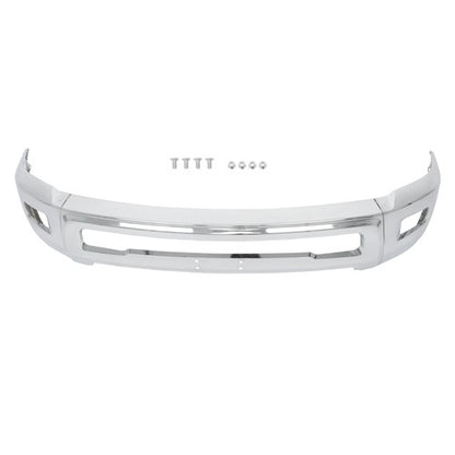 Solid Spare For Dodge RAM 2500 3500 2010-2018 Split-type Front Bumper W/o Sensor Hole Chrome