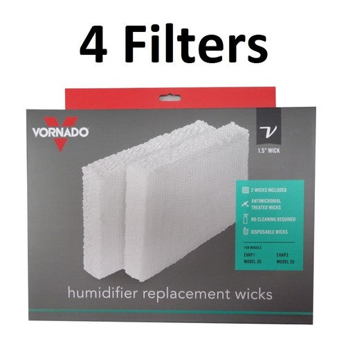 Solid Spare Vornado Humidifier Filters EVAP 1 - (4 Pack) -