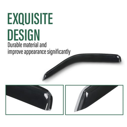Solid Spare Rain Guards Window Vent Visors Fit For 1996-2025 Chevy Express/GMC Savana Van
