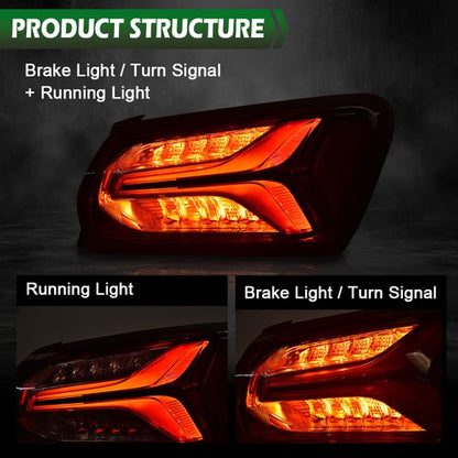 Solid Spare Fit For 2019-2022 Chevy Malibu LED Type Tail Light Lamp Outer Passenger Side