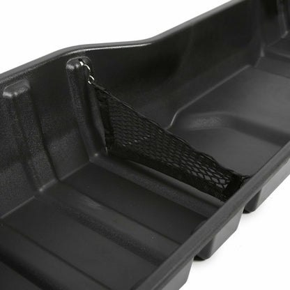 Solid Spare Black Underseat Storage Box for 07-18 Chevy Silverado 07-19 GMC Sierra CREW CAB