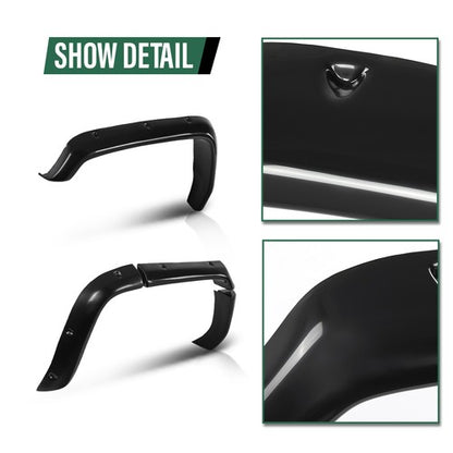 Solid Spare Fender Flares (8Pcs) & Mud Flaps (4Pcs) Black Fit For 2006-2010 Hummer H3 NEW