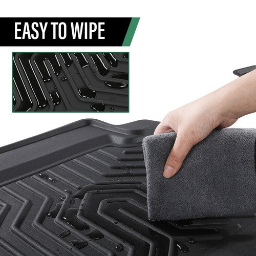 Solid Spare TPE Floor Mats Fit For 18-2023 Jeep Wrangler JL Unlimited All Weather Car Liners