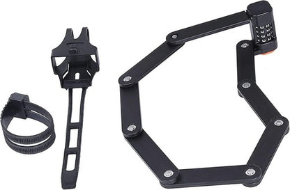Solid Spare ECOTRIC Lock Bike Motorcycle Lock Heavy Duty Anti Theft 85cm Password Steel Bars